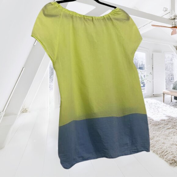 Ann Taylor LOFT Colorblock Cotton Top | 2-Toned | Lightweight & Polished Large - Picture 8 of 12